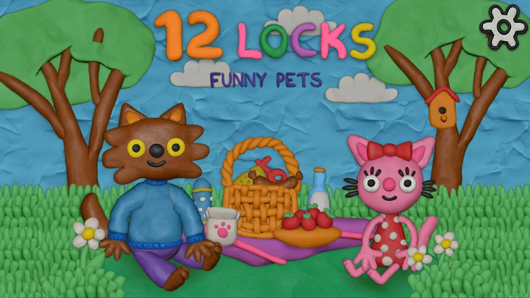 Скачать взломанную 12 Locks Funny Pets (Замков)  [МОД Бесконечные деньги] — полная версия apk на Андроид screen 1