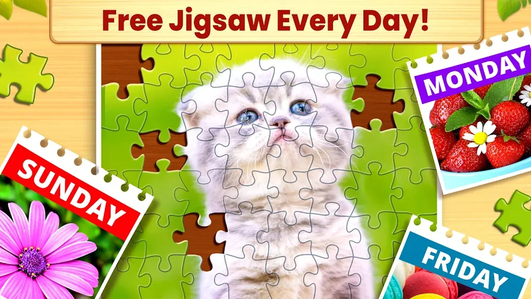 Взломанная Jigsaw Puzzles: Picture Puzzle  [МОД Много монет] — полная версия apk на Андроид screen 3