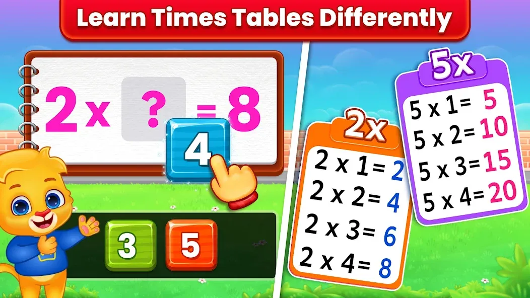 Скачать взломанную Kids Multiplication Math Games  [МОД Меню] — полная версия apk на Андроид screen 2