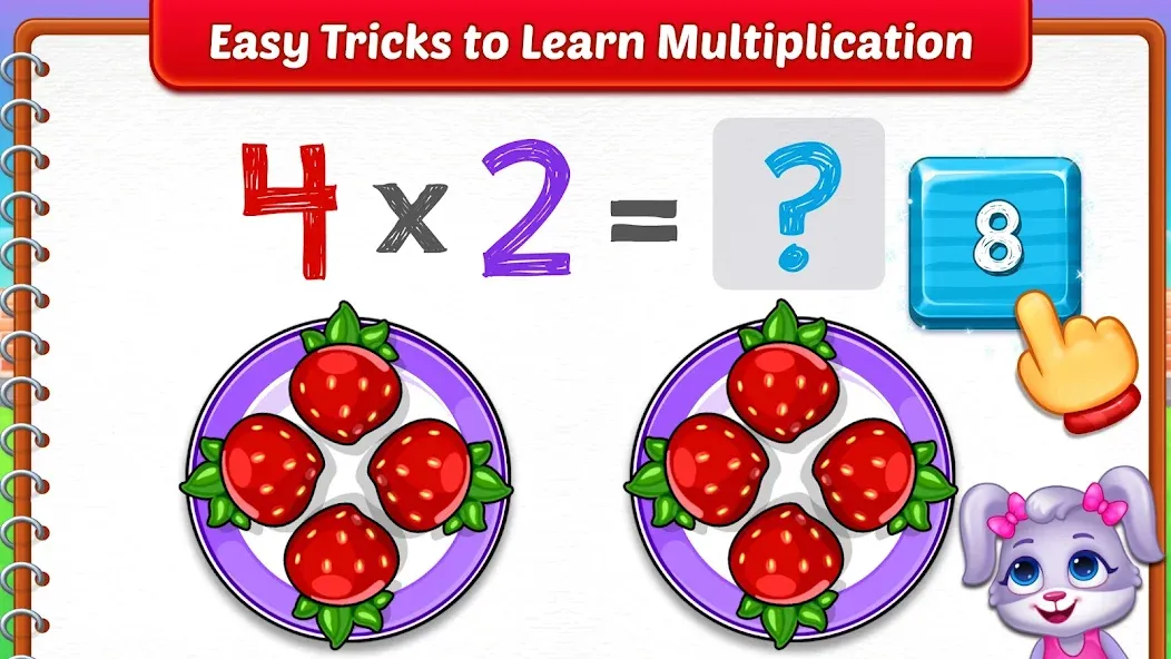 Скачать взломанную Kids Multiplication Math Games  [МОД Меню] — полная версия apk на Андроид screen 3