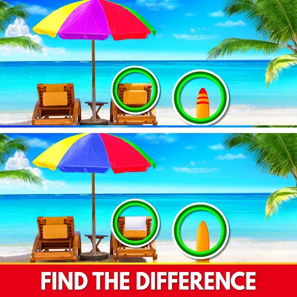 Скачать взломанную Find The Differences — Spot it  [МОД Все открыто] — полная версия apk на Андроид screen 1