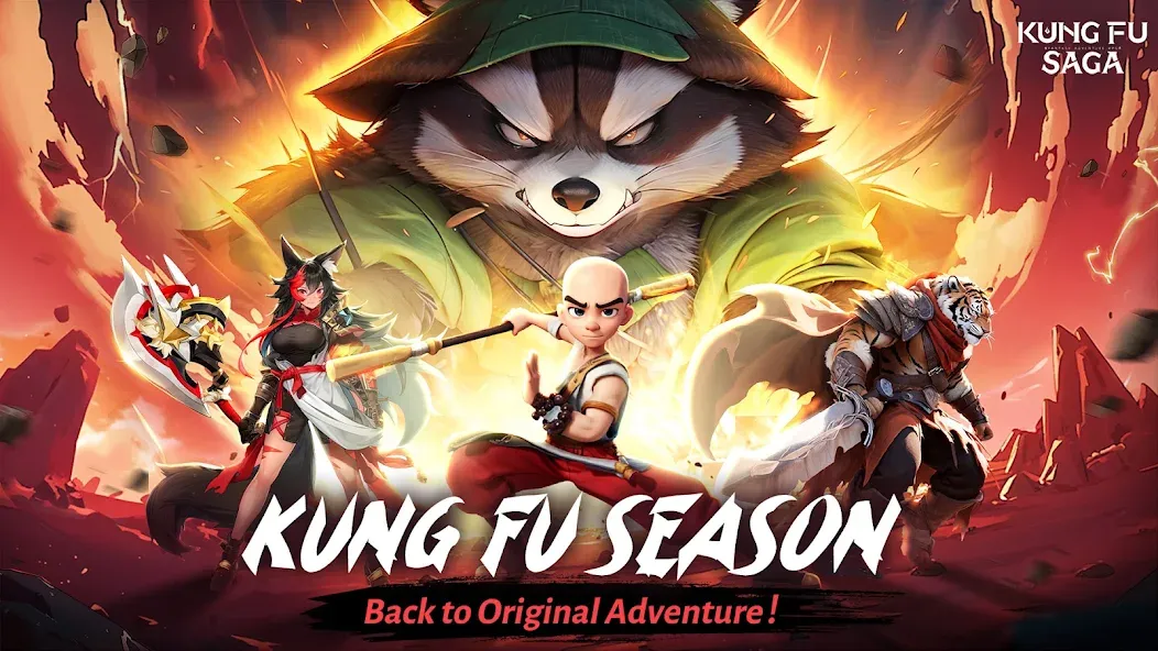 Скачать взломанную Kung Fu Saga (Кунг Фу Сага)  [МОД Mega Pack] — полная версия apk на Андроид screen 1