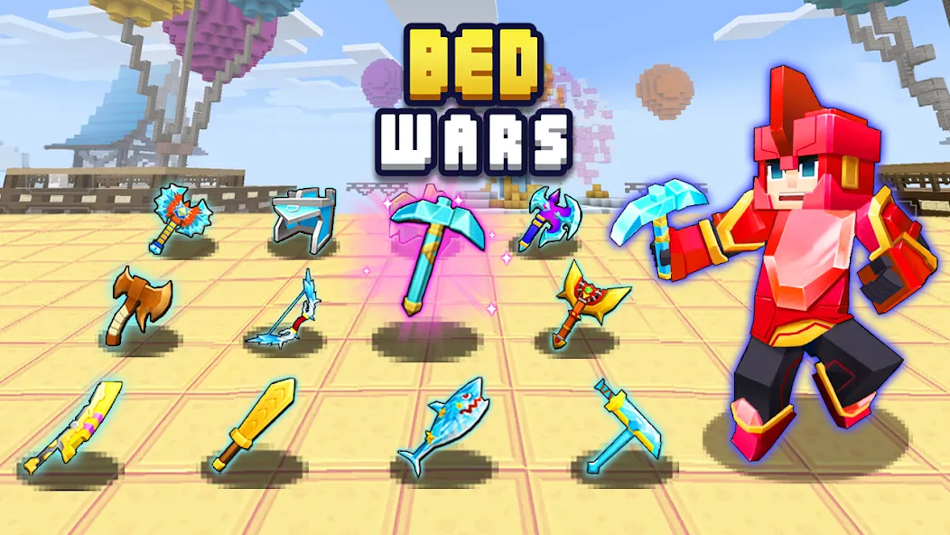 Скачать взлом Bed Wars Lite (Бед Варс)  [МОД Много денег] — последняя версия apk на Андроид screen 1