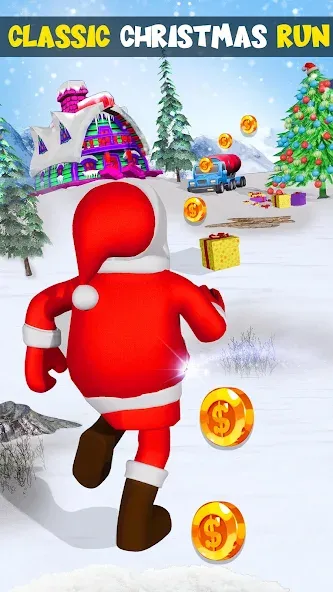 Взлом Xmas Santa Surfer Running Game (Ксмас Санта Серфер Раннинг Гейм)  [МОД Menu] — полная версия apk на Андроид screen 5