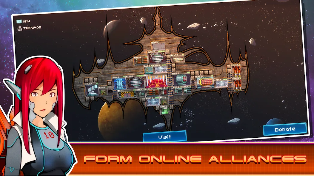 Скачать взлом Pixel Starships™ (Пиксель Звездные Корабли)  [МОД Unlimited Money] — полная версия apk на Андроид screen 2