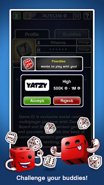 Взломанная Yatzy Ultimate (Ятзи Ультимейт)  [МОД Unlimited Money] — полная версия apk на Андроид screen 4