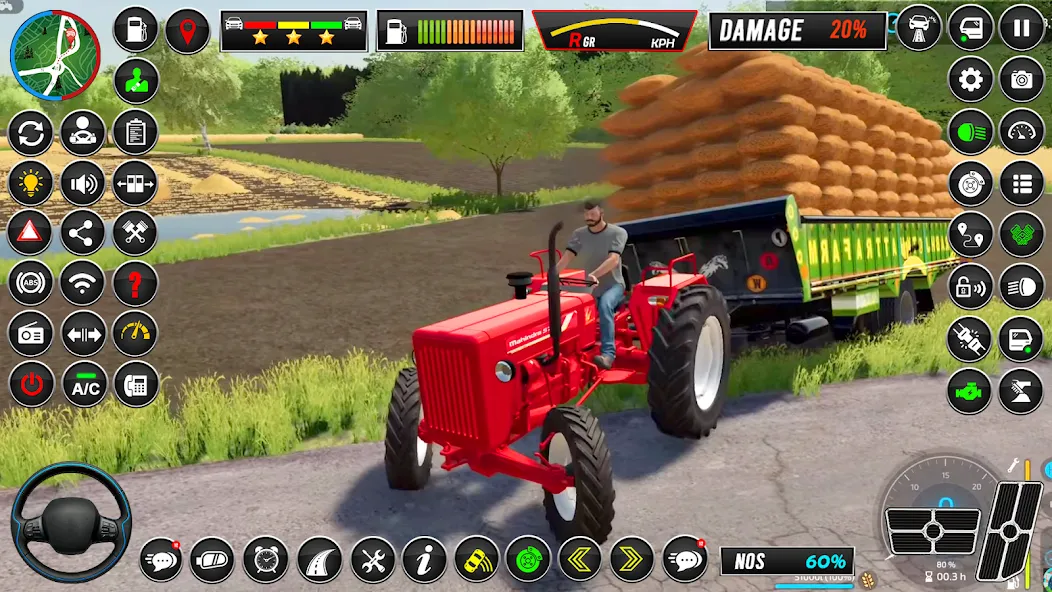 Взломанная Indian Tractor Simulator Games  [МОД Unlimited Money] — полная версия apk на Андроид screen 1