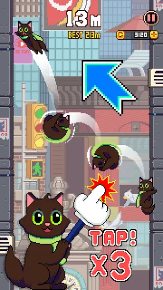 Взломанная Cat Jump (Сэт Джамп)  [МОД Menu] — полная версия apk на Андроид screen 2