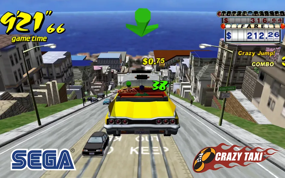 Взлом Crazy Taxi Classic (Крейзи Такси Классик)  [МОД Бесконечные монеты] — стабильная версия apk на Андроид screen 4