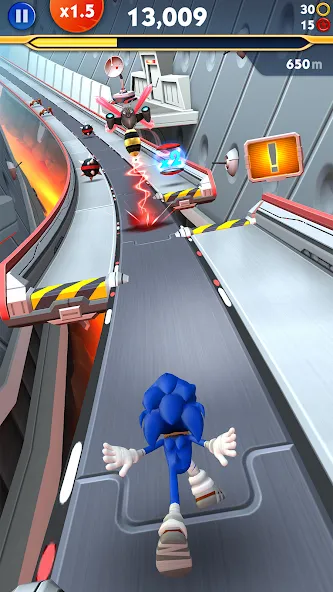 Скачать взломанную Sonic Dash 2: Sonic Boom Run (Соник Дэш 2)  [МОД Mega Pack] — полная версия apk на Андроид screen 3