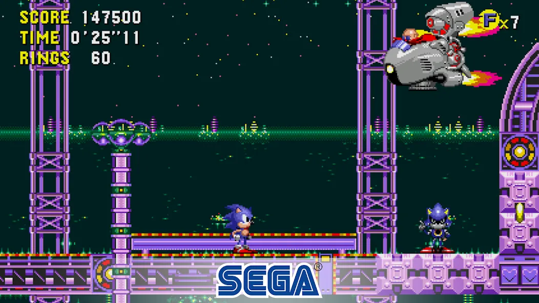 Взломанная Sonic CD Classic (Соник СД Классик)  [МОД Mega Pack] — полная версия apk на Андроид screen 3