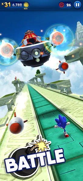 Скачать взлом Sonic Dash — Endless Running (Соник Дэш)  [МОД Бесконечные деньги] — стабильная версия apk на Андроид screen 3