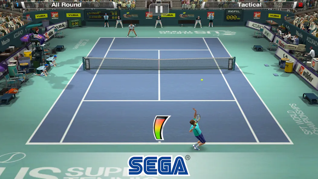 Взломанная Virtua Tennis Challenge (Виртуа Теннис Челлендж)  [МОД Меню] — стабильная версия apk на Андроид screen 2