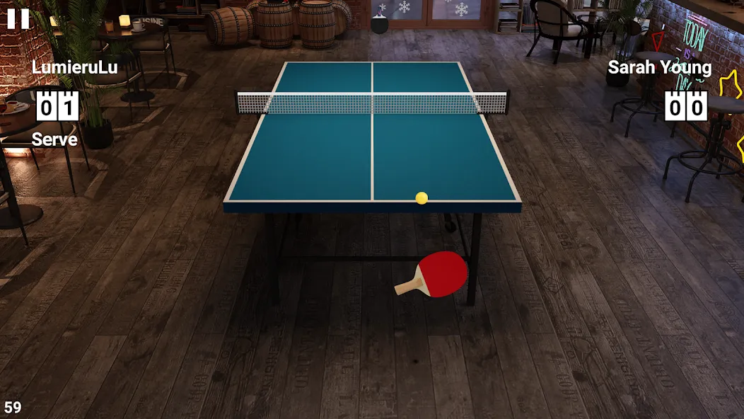 Скачать взлом Virtual Table Tennis (Виртуальный настольный теннис)  [МОД Много денег] — последняя версия apk на Андроид screen 2