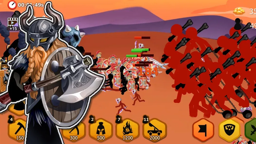 Скачать взлом Stickman Battle 2: Empires War (Стикмен Битва 2)  [МОД Unlocked] — последняя версия apk на Андроид screen 2