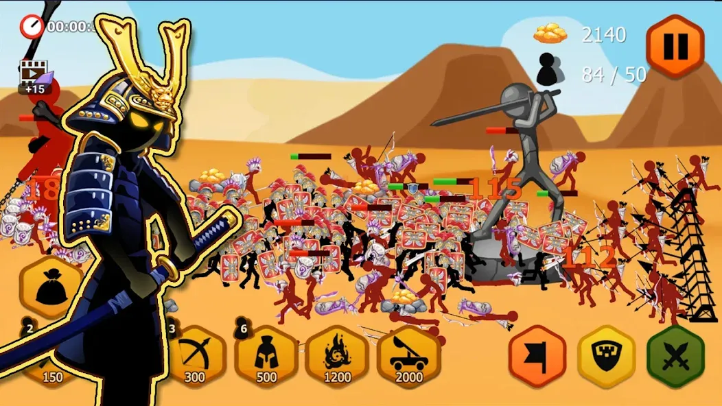 Скачать взлом Stickman Battle 2: Empires War (Стикмен Битва 2)  [МОД Unlocked] — последняя версия apk на Андроид screen 4