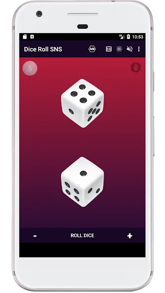 Скачать взломанную Dice Roll SNS  [МОД Много монет] — стабильная версия apk на Андроид screen 1