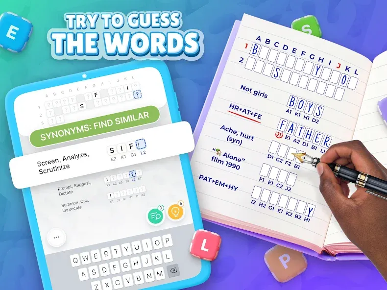 Взломанная Acrostics－Cross Word Puzzles  [МОД Все открыто] — стабильная версия apk на Андроид screen 4