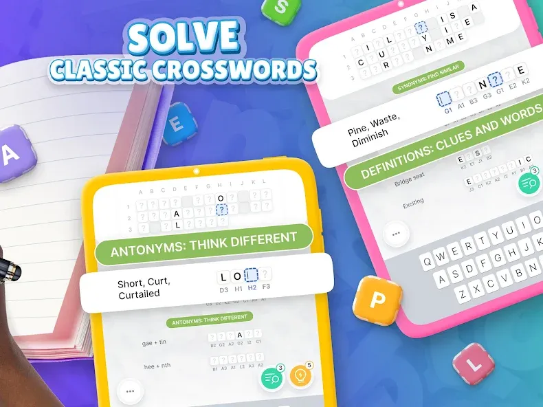 Взломанная Acrostics－Cross Word Puzzles  [МОД Все открыто] — стабильная версия apk на Андроид screen 5