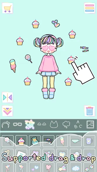 Взлом Pastel Girl : Dress Up Game  [МОД Menu] — полная версия apk на Андроид screen 3