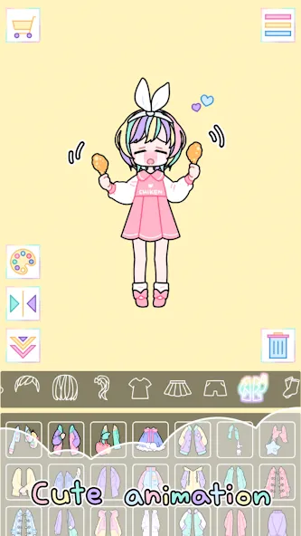 Взлом Pastel Girl : Dress Up Game  [МОД Menu] — полная версия apk на Андроид screen 4