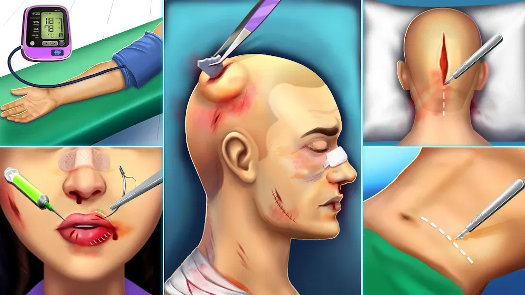 Скачать взлом Surgery Simulator Doctor Game  [МОД Бесконечные монеты] — полная версия apk на Андроид screen 4