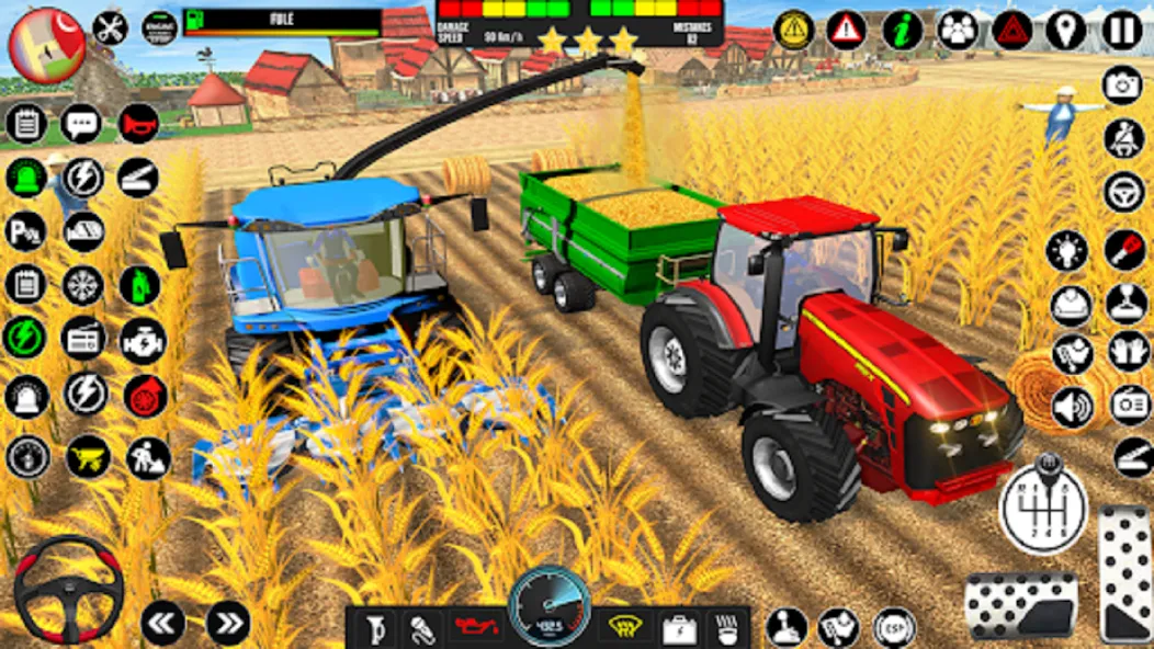 Скачать взломанную Indian Tractor Driving Game 3D (Фарминг Геймс)  [МОД Все открыто] — полная версия apk на Андроид screen 3