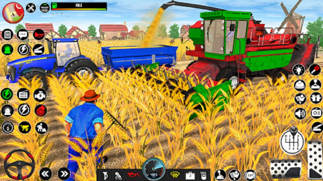 Скачать взломанную Indian Tractor Driving Game 3D (Фарминг Геймс)  [МОД Все открыто] — полная версия apk на Андроид screen 4