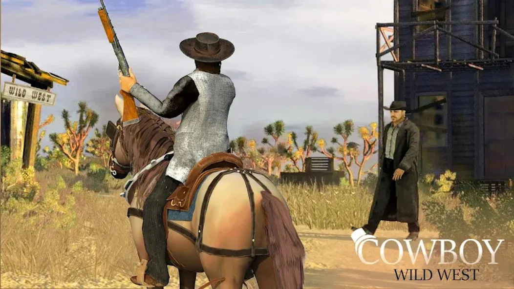 Скачать взломанную West Cowboy — Gunfighter Game (Уэст Ковбой)  [МОД Меню] — последняя версия apk на Андроид screen 4