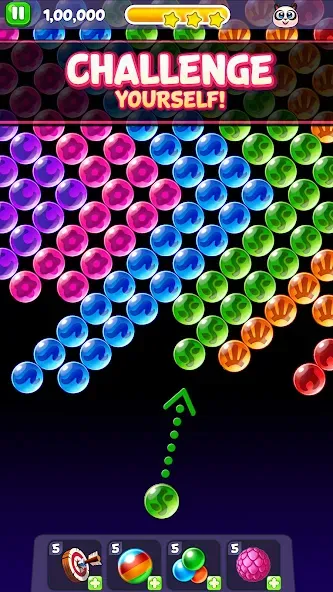 Скачать взломанную Bubble Shooter: Panda Pop! (Панда Поп)  [МОД Бесконечные монеты] — последняя версия apk на Андроид screen 4