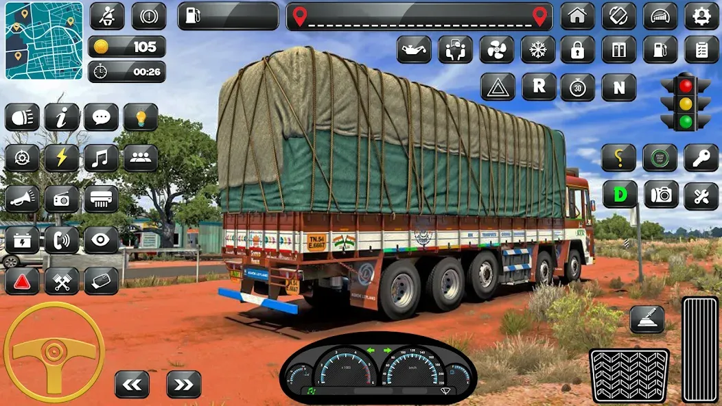 Скачать взломанную Indian Truck Driver Simulator  [МОД Меню] — последняя версия apk на Андроид screen 2