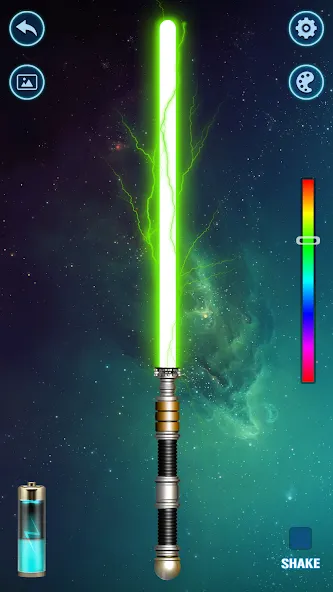 Скачать взломанную Lightsaber Gun Simulator  [МОД Бесконечные монеты] — стабильная версия apk на Андроид screen 3