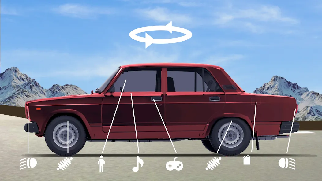 Скачать взломанную Drive Classic VAZ 2107 Parking  [МОД Unlocked] — стабильная версия apk на Андроид screen 2