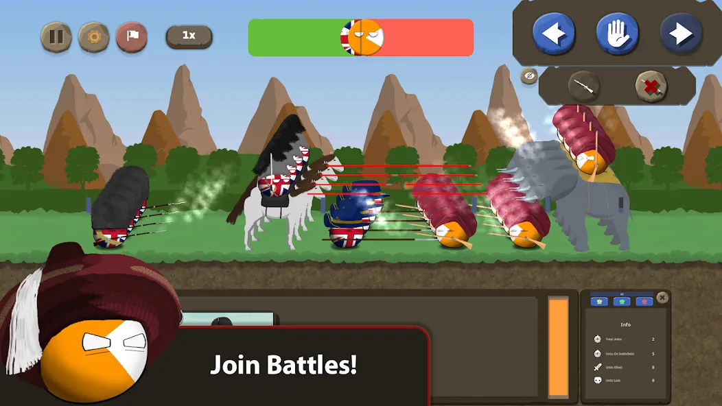 Взлом Countryballs at War (Кантриболс эт вор)  [МОД Много денег] — последняя версия apk на Андроид screen 3