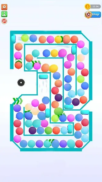 Скачать взлом Bounce and pop — Puff Balloon  [МОД Все открыто] — последняя версия apk на Андроид screen 3