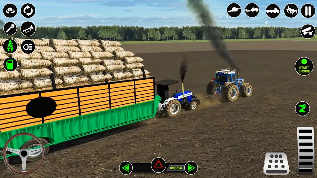 Взломанная Farming Tractor Simulator Game  [МОД Mega Pack] — стабильная версия apk на Андроид screen 2