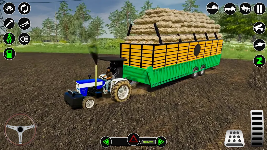 Взломанная Farming Tractor Simulator Game  [МОД Mega Pack] — стабильная версия apk на Андроид screen 5