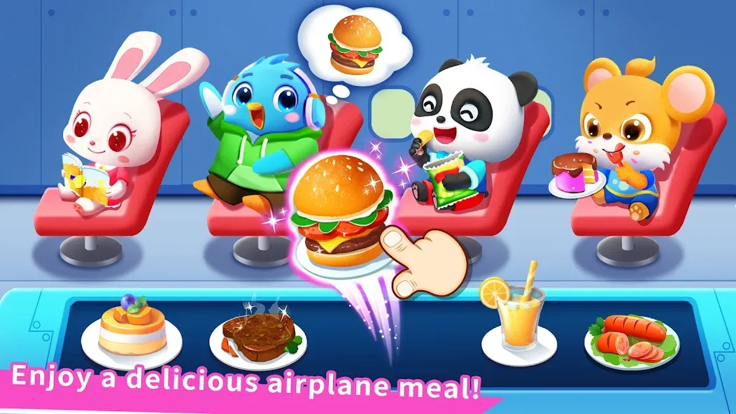 Скачать взломанную Baby Panda's Airport  [МОД Unlocked] — полная версия apk на Андроид screen 2