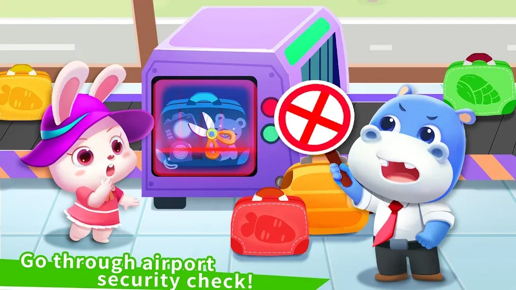 Скачать взломанную Baby Panda's Airport  [МОД Unlocked] — полная версия apk на Андроид screen 3