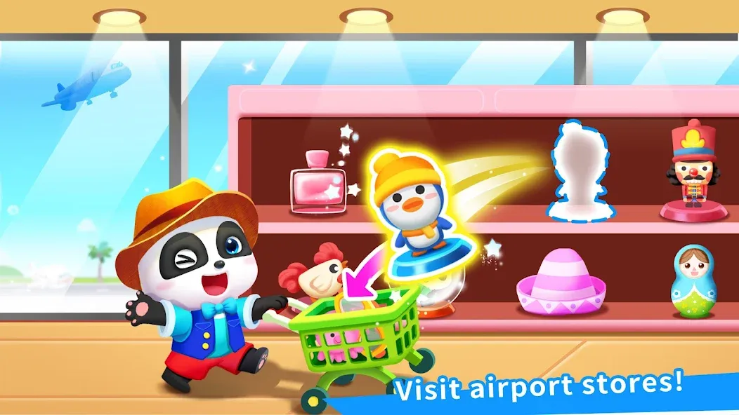 Скачать взломанную Baby Panda's Airport  [МОД Unlocked] — полная версия apk на Андроид screen 5