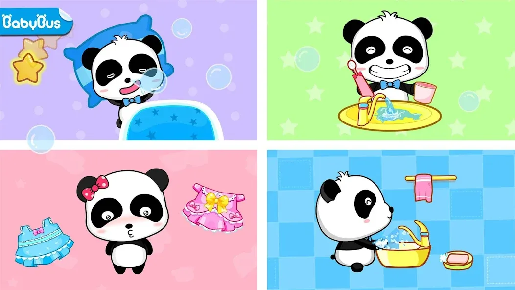 Взломанная Baby Panda's Daily Life  [МОД Все открыто] — стабильная версия apk на Андроид screen 1