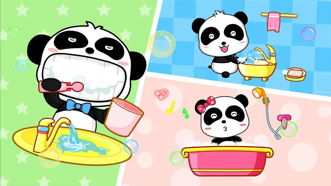 Взломанная Baby Panda's Daily Life  [МОД Все открыто] — стабильная версия apk на Андроид screen 4