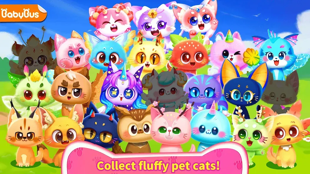 Взломанная Little Panda's Cat Game  [МОД Меню] — последняя версия apk на Андроид screen 1