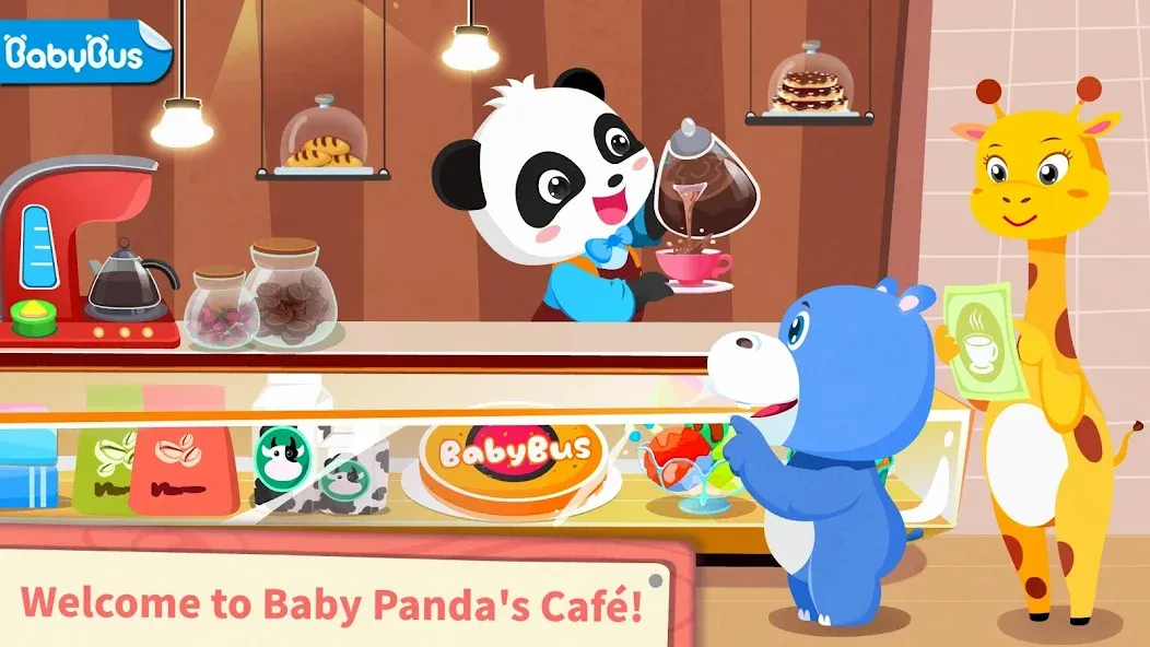 Взлом Baby Panda’s Summer: Café  [МОД Много денег] — последняя версия apk на Андроид screen 1