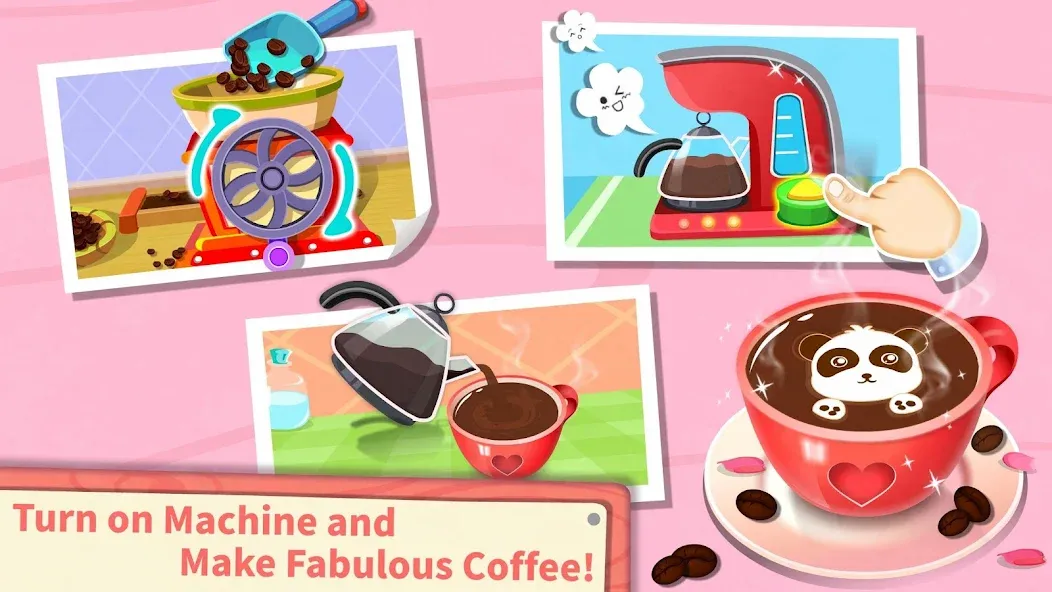 Взлом Baby Panda’s Summer: Café  [МОД Много денег] — последняя версия apk на Андроид screen 3