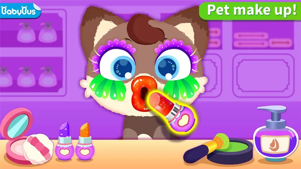 Скачать взломанную Little Panda's Pet Salon  [МОД Mega Pack] — последняя версия apk на Андроид screen 1