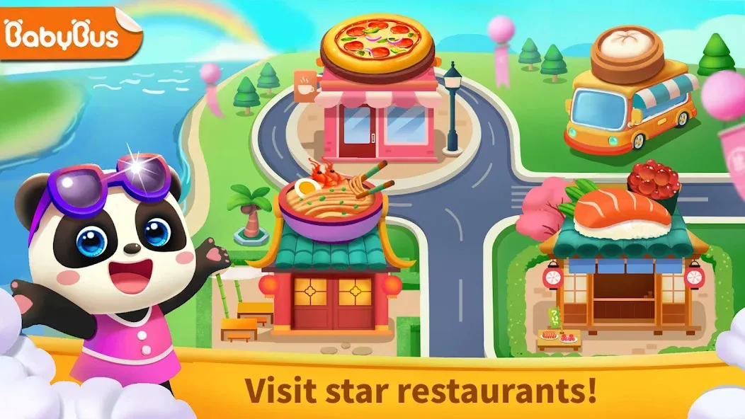 Скачать взломанную Little Panda: Star Restaurants  [МОД Бесконечные монеты] — полная версия apk на Андроид screen 1