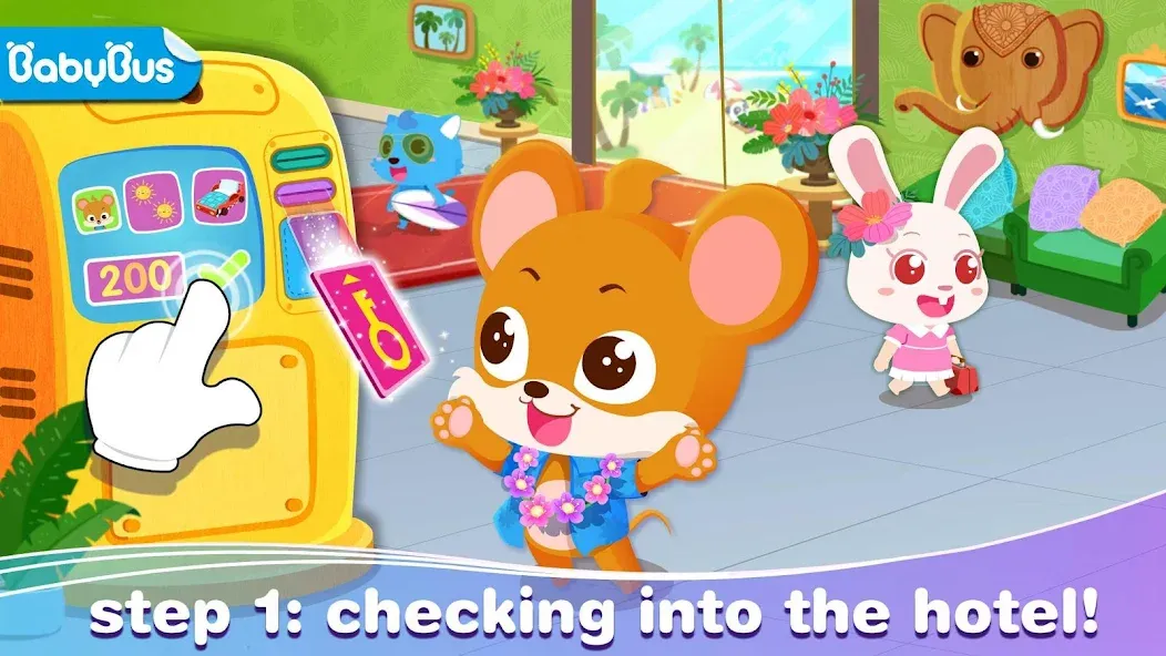 Взломанная Baby Panda’s Summer: Vacation  [МОД Много денег] — полная версия apk на Андроид screen 1