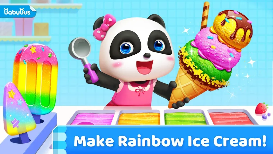 Взлом Little Panda's Ice Cream Games  [МОД Меню] — стабильная версия apk на Андроид screen 1