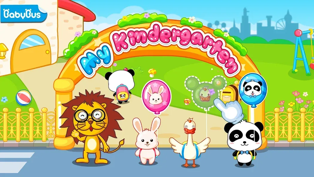 Скачать взломанную Baby Panda Kindergarten  [МОД Menu] — последняя версия apk на Андроид screen 1